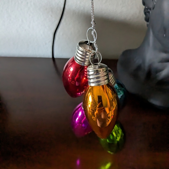 Colorful Christmas Light Bulb Decor Ornaments. - Picture 4 of 5
